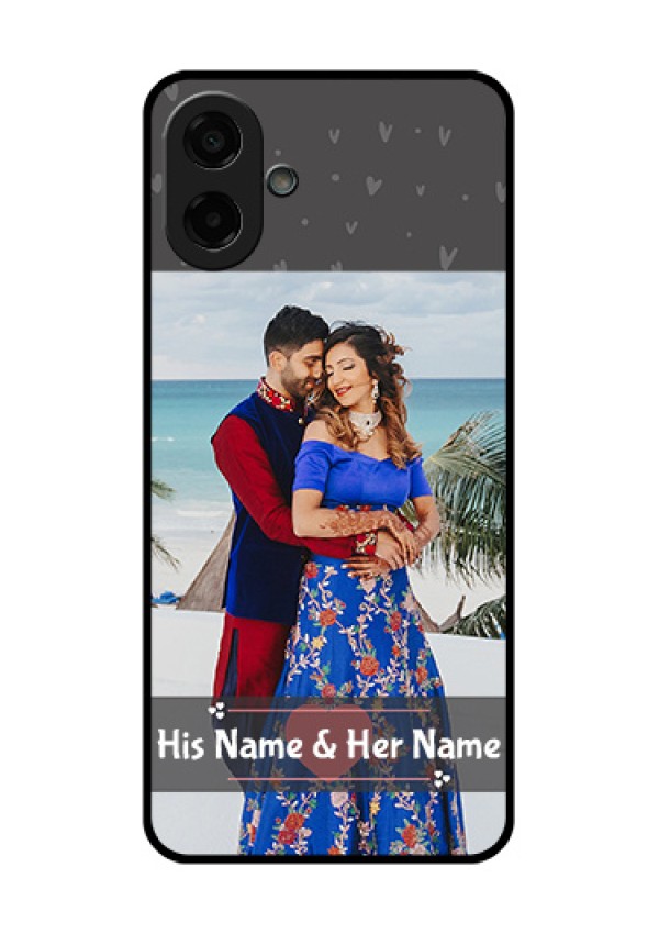 Samsung Galaxy M07 Custom Glass Phone Case - Buy Love Design With Photo Online