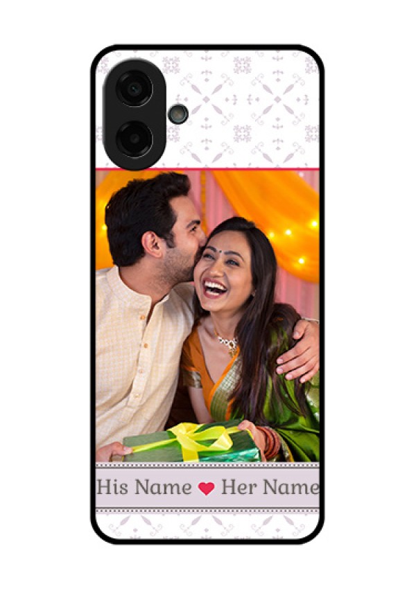 Samsung Galaxy M07 Custom Glass Phone Case - With Photo And Ethnic Design