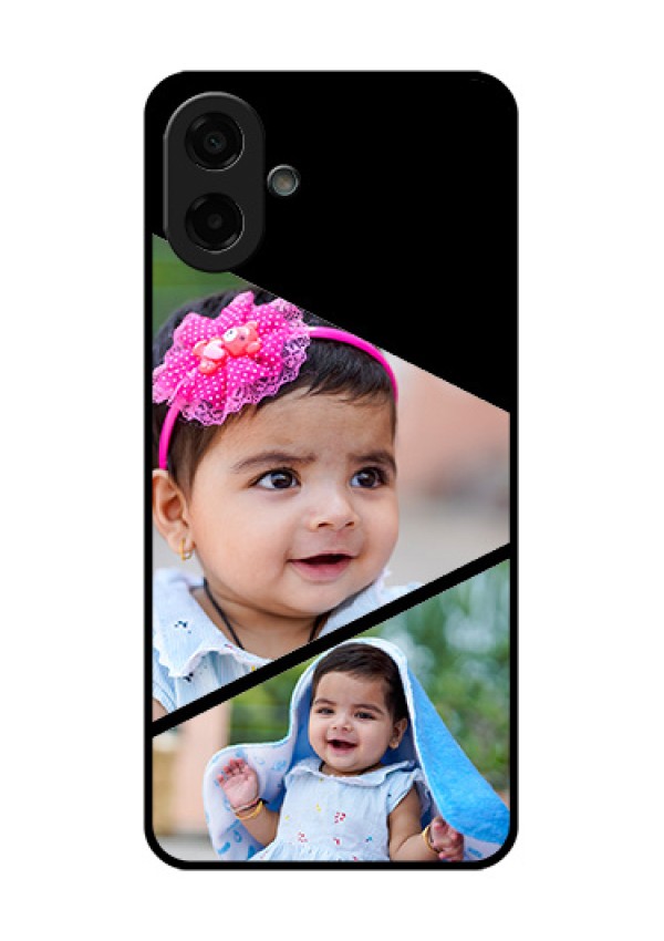 Samsung Galaxy M07 Custom Glass Phone Case - Semi Cut Design