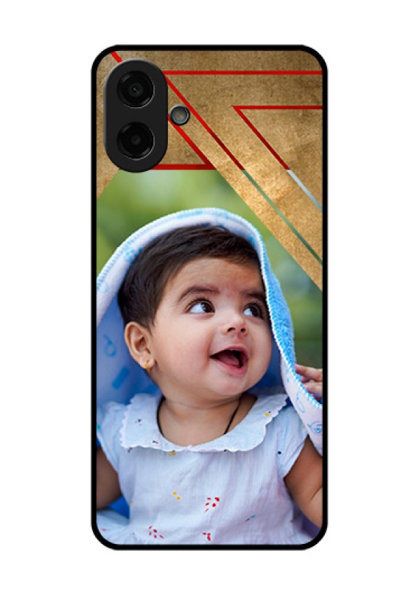 Samsung Galaxy M07 Custom Glass Phone Case - Gradient Abstract Texture Design