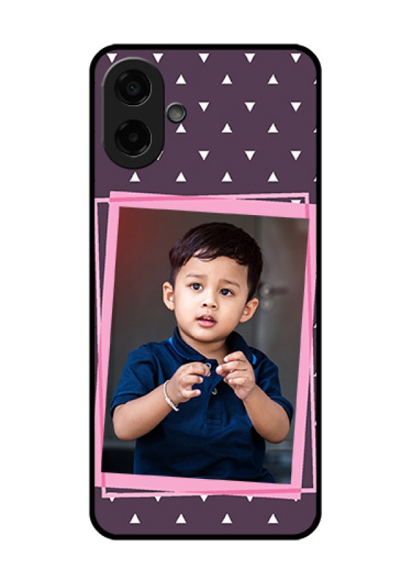 Samsung Galaxy M07 Custom Glass Phone Case - Triangle Pattern Dotted Design