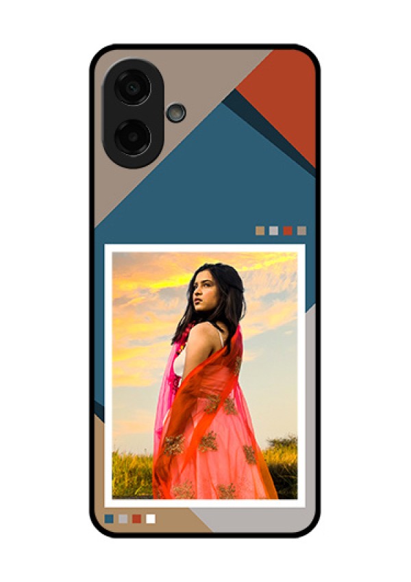Samsung Galaxy M07 Custom Glass Phone Case - Retro Color Pallet Design