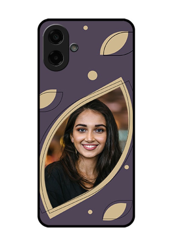 Samsung Galaxy M07 Custom Glass Phone Case - Falling Leaf Design