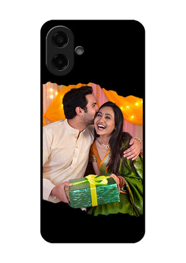 Samsung Galaxy M07 Custom Glass Phone Case - Tear - Off Design