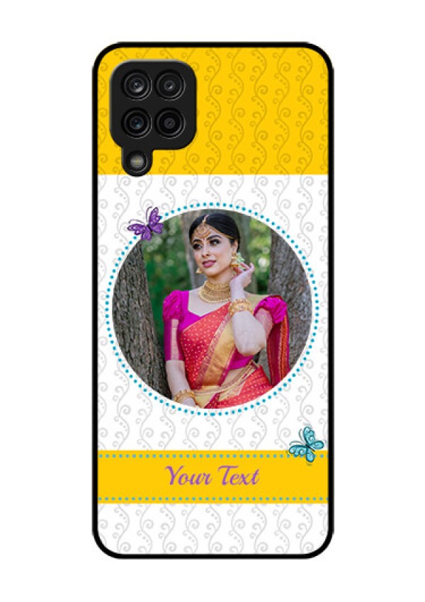Galaxy M12 Custom Glass Mobile Case - Girls Premium Case Design