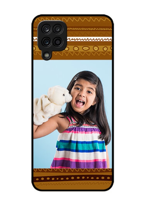 Galaxy M12 Custom Glass Phone Case - Friends Picture Upload Design 