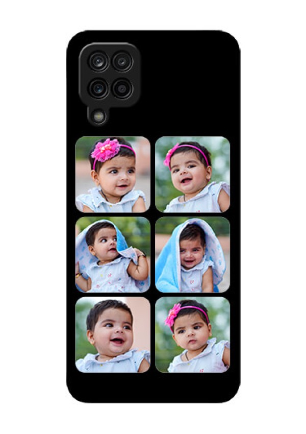 Galaxy M12 Photo Printing on Glass Case - Multiple Pictures Design