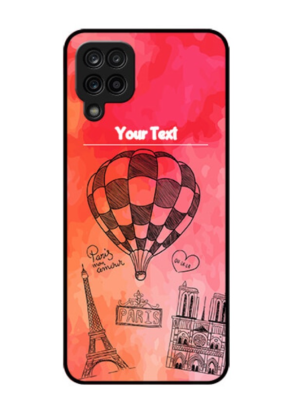 Galaxy M12 Custom Glass Phone Case - Paris Theme Design