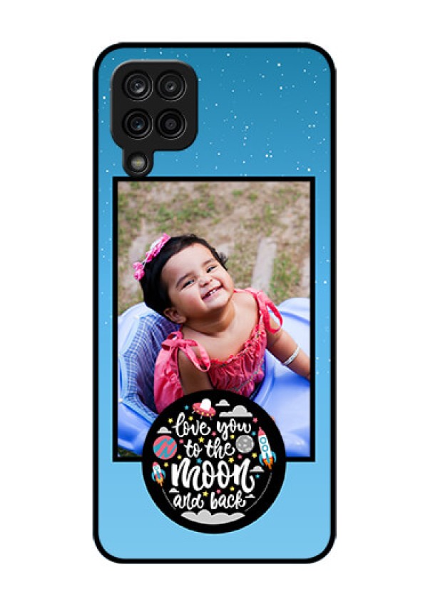 Galaxy M12 Custom Glass Mobile Case - Wave Pattern Colorful Design