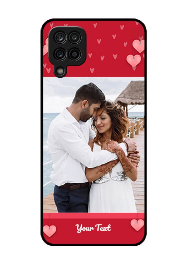 Galaxy M12 Custom Glass Phone Case - Valentines Day Design