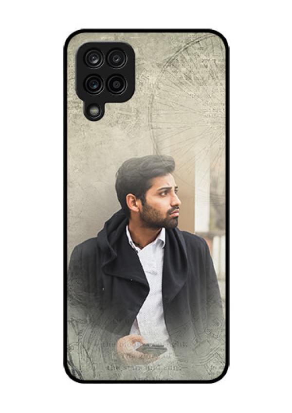 Galaxy M12 Custom Glass Phone Case - with vintage design