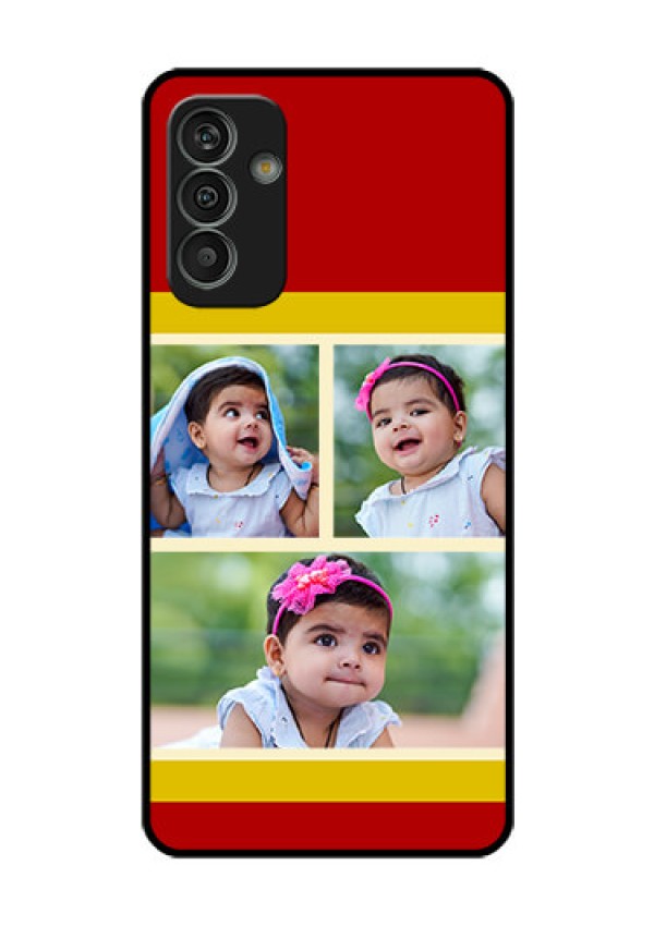 Galaxy M13 4G Custom Glass Mobile Case - Multiple Pic Upload Design