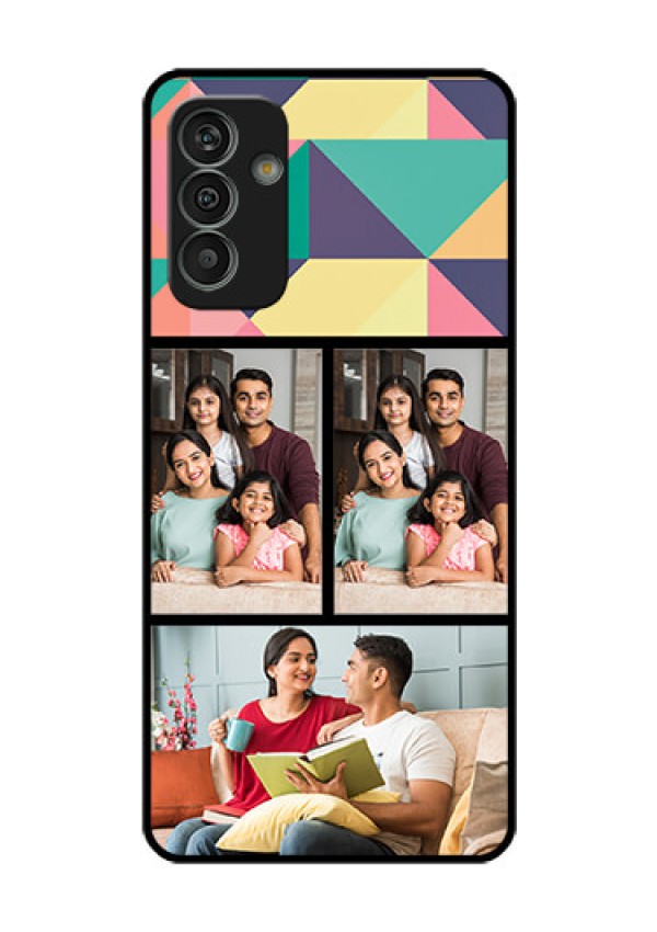 Galaxy M13 4G Custom Glass Phone Case - Bulk Pic Upload Design