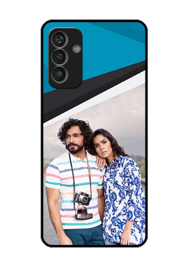 Galaxy M13 4G Photo Printing on Glass Case - Simple Pattern Photo Upload Design