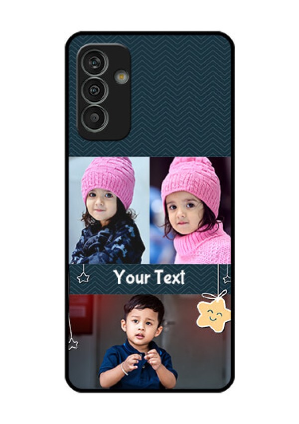 Galaxy M13 4G Custom Glass Mobile Case - Hanging Stars Design