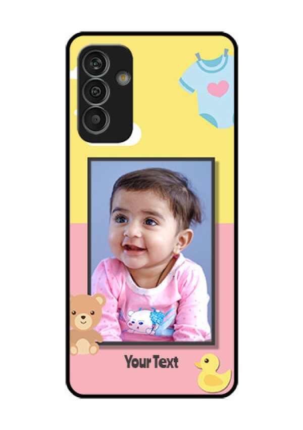 Galaxy M13 4G Photo Printing on Glass Case - Kids 2 Color Design