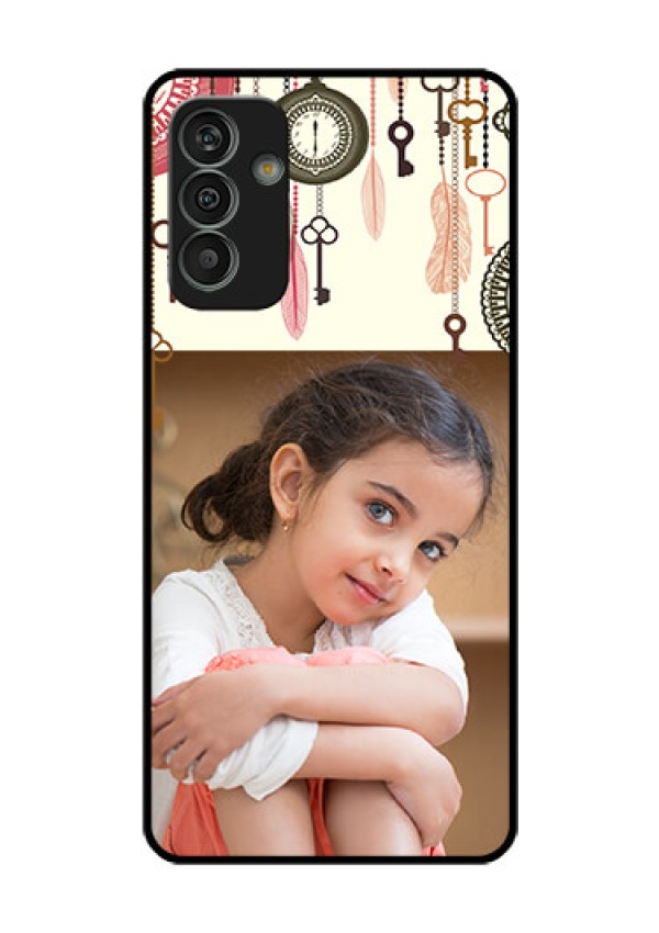 Galaxy M13 4G Custom Glass Mobile Case - Boho Style Design