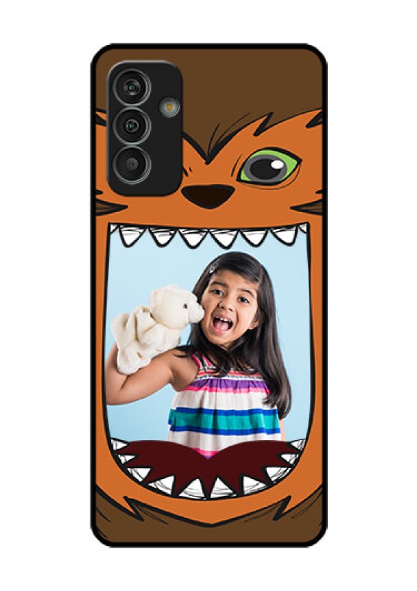 Galaxy M13 4G Photo Printing on Glass Case - Owl Monster Back Case Design