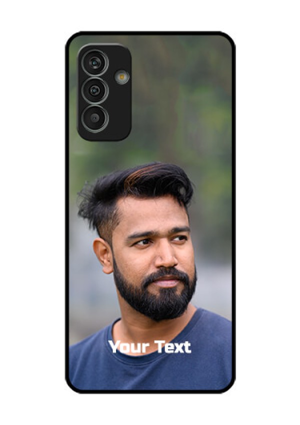 Galaxy M13 4G Glass Mobile Cover: Photo with Text