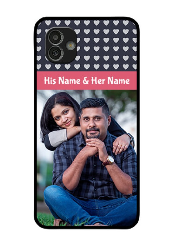 Samsung Galaxy M13 5G Custom Glass Mobile Case - Love Symbols Design