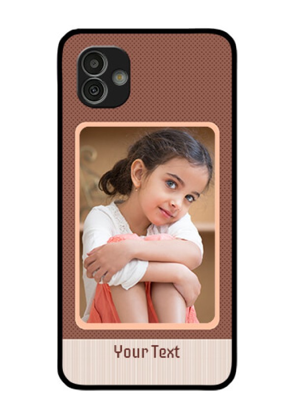 Samsung Galaxy M13 5G Custom Glass Phone Case - Simple Pic Upload Design