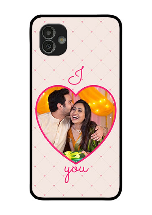 Samsung Galaxy M13 5G Custom Glass Mobile Case - Heart Shape Design