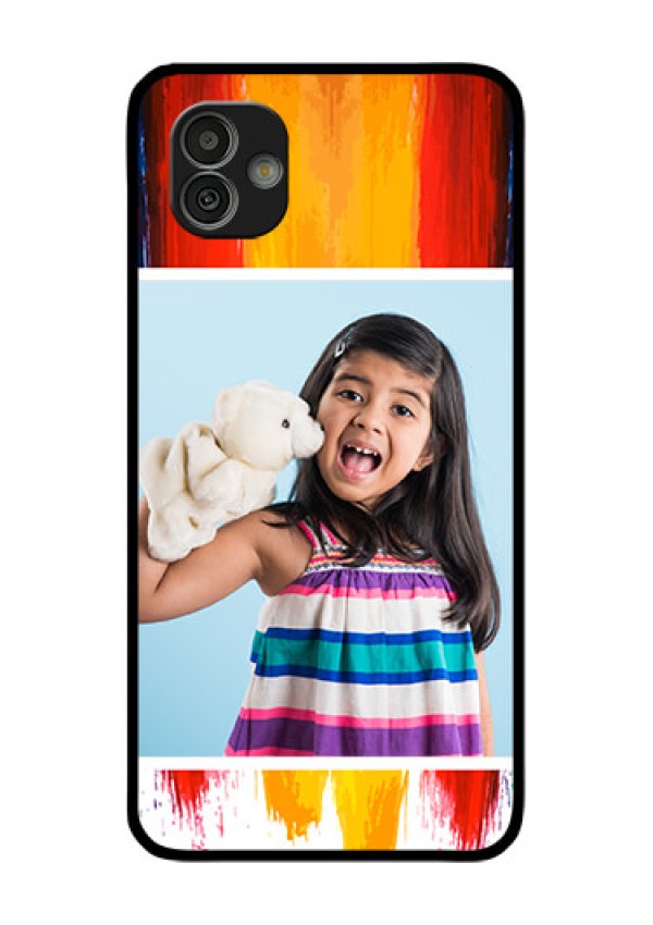 Samsung Galaxy M13 5G Personalized Glass Phone Case - Multi Color Design
