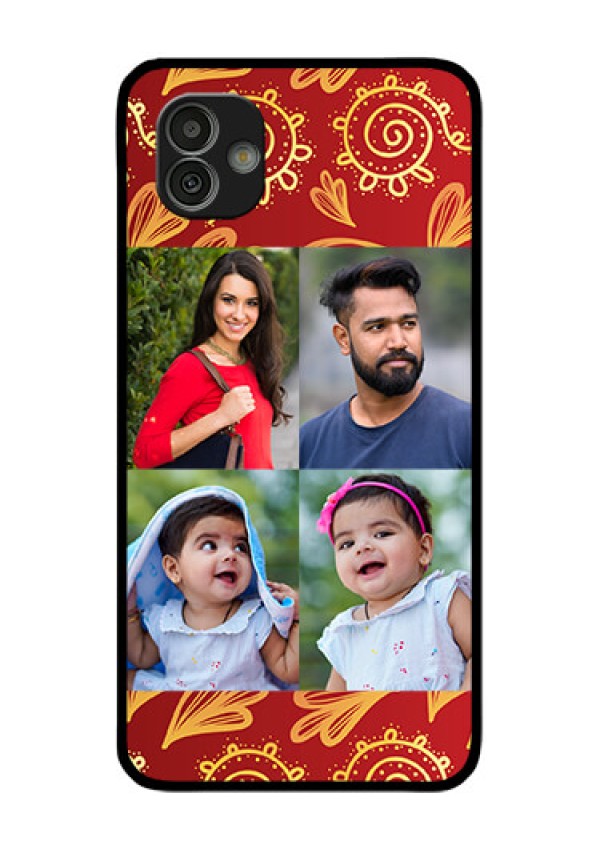 Samsung Galaxy M13 5G Photo Printing on Glass Case - 4 Image Traditional Design
