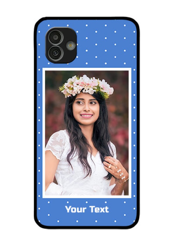 Samsung Galaxy M13 5G Photo Printing on Glass Case - Polka dots design