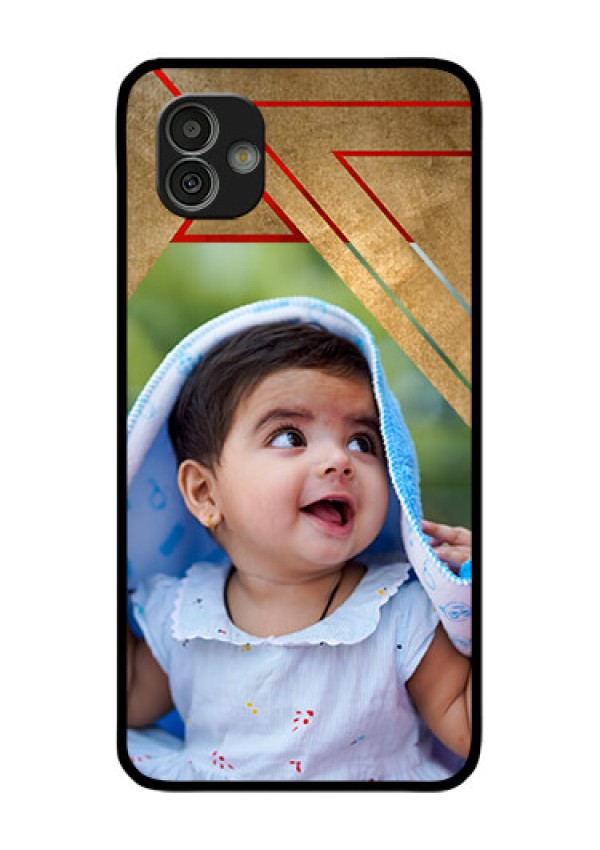 Samsung Galaxy M13 5G Personalized Glass Phone Case - Gradient Abstract Texture Design