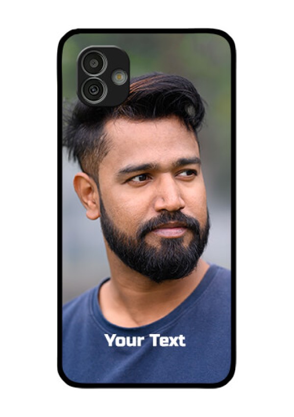 Samsung Galaxy M13 5G Glass Mobile Cover: Photo with Text