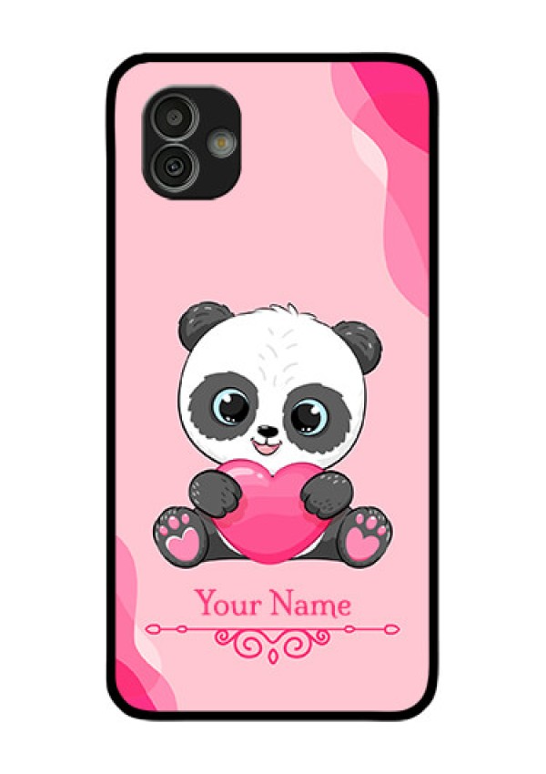 Galaxy M13 5G Custom Glass Mobile Case - Cute Panda Design