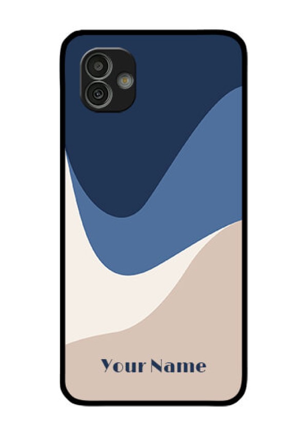 Galaxy M13 5G Custom Glass Phone Case - Abstract Drip Art Design