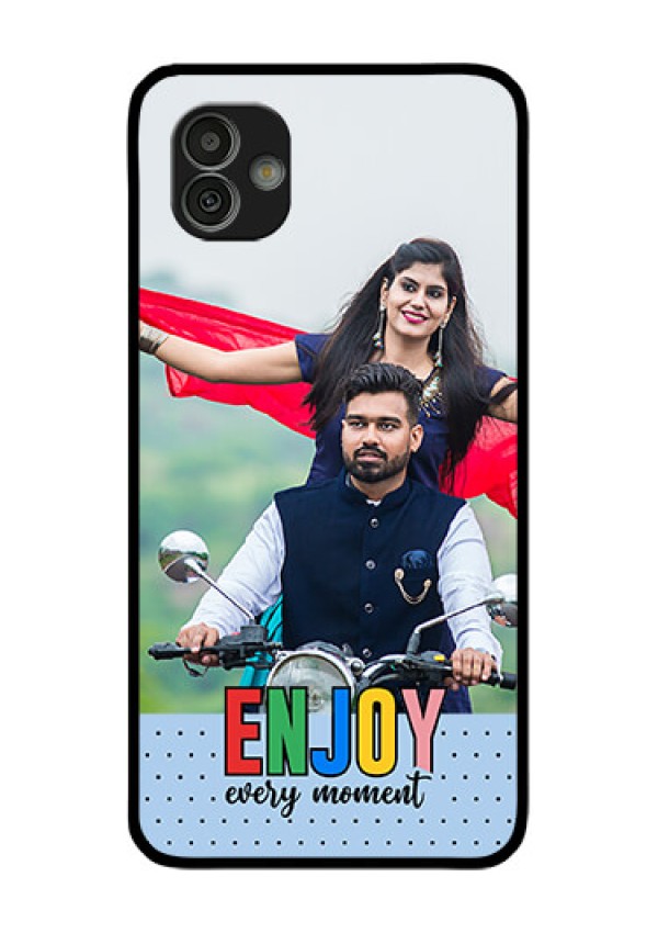 Galaxy M13 5G Photo Printing on Glass Case - Enjoy Every Moment Design