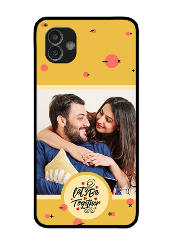 Galaxy M13 5G Photo Printing on Glass Case - Lets be Together Design