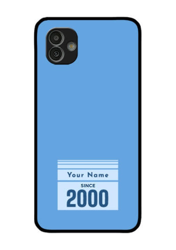 Galaxy M13 5G Custom Glass Mobile Case - Custom Year of birth Design