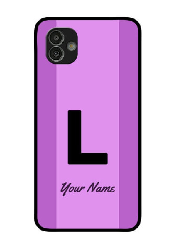 Galaxy M13 5G Custom Glass Phone Case - Tricolor custom text Design