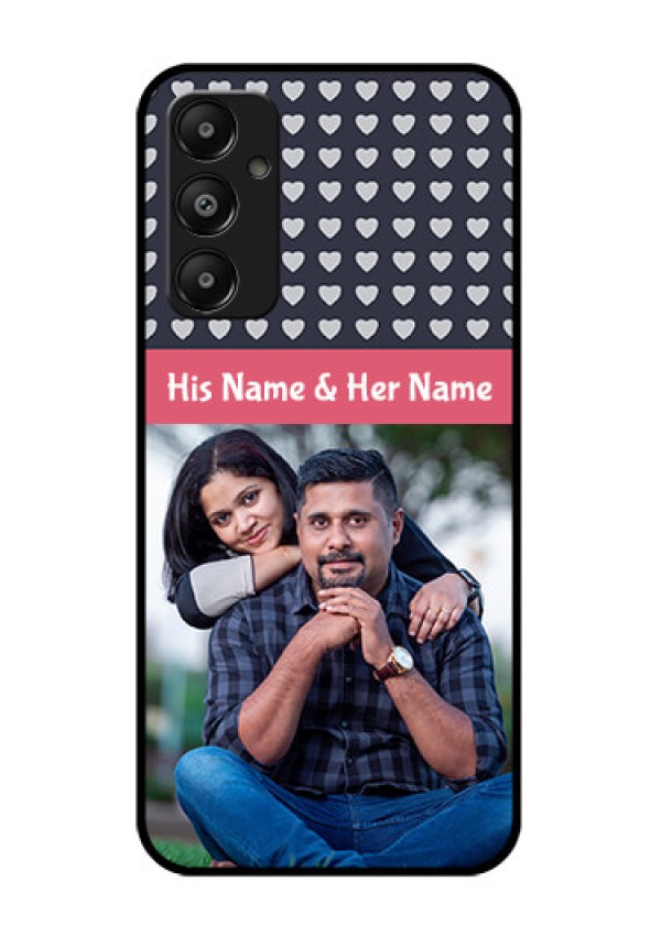 Galaxy M14 4G Custom Glass Phone Case - Love Symbols Design