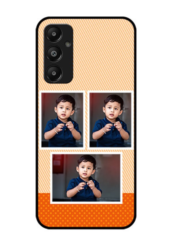 Galaxy M14 4G Custom Glass Phone Case - Bulk Photos Upload Design