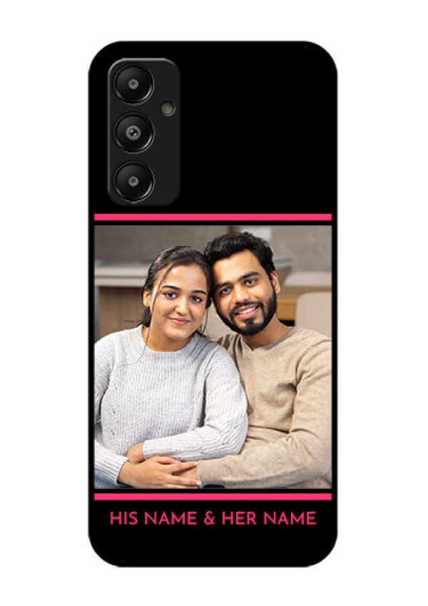 Galaxy M14 4G Custom Glass Phone Case - With Add Text Design