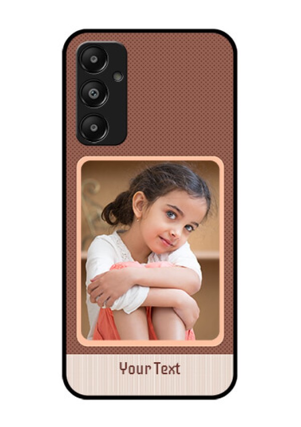 Galaxy M14 4G Custom Glass Phone Case - Simple Pic Upload Design