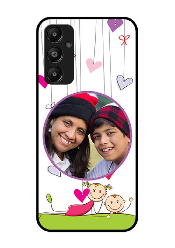Galaxy M14 4G Custom Glass Phone Case - Cute Kids Phone Case Design