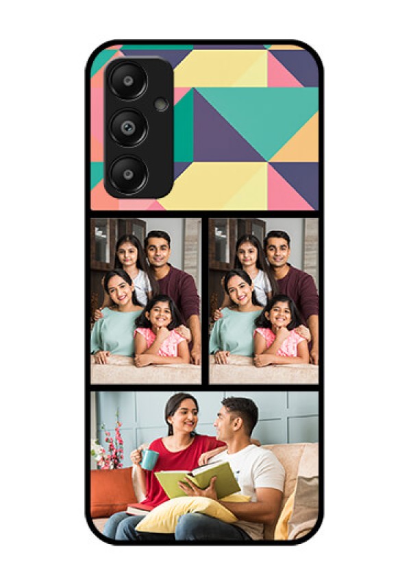 Galaxy M14 4G Custom Glass Phone Case - Bulk Pic Upload Design