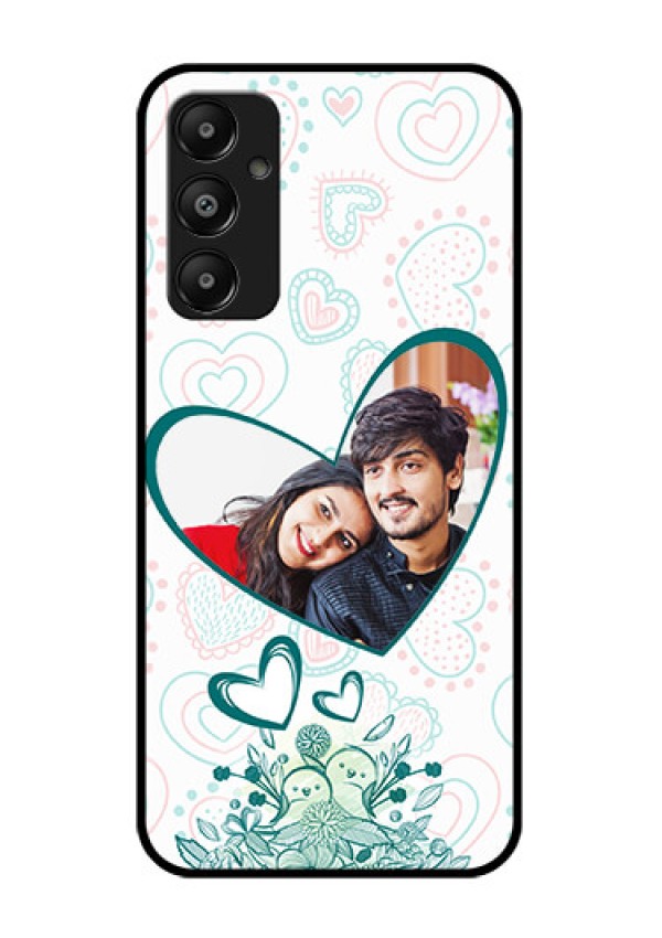 Galaxy M14 4G Custom Glass Phone Case - Premium Couple Design