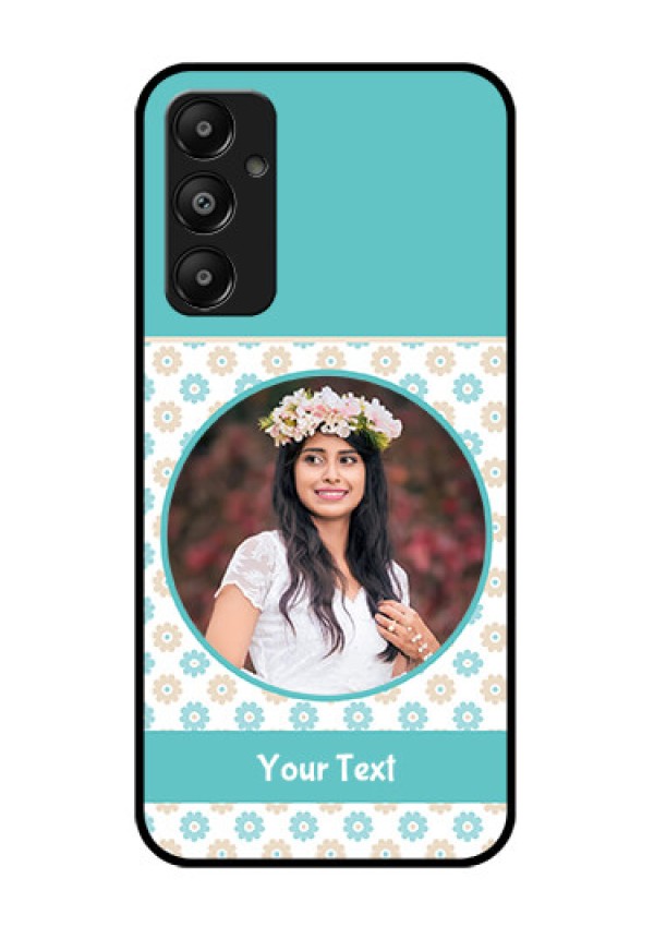Galaxy M14 4G Custom Glass Phone Case - Beautiful Flowers Design