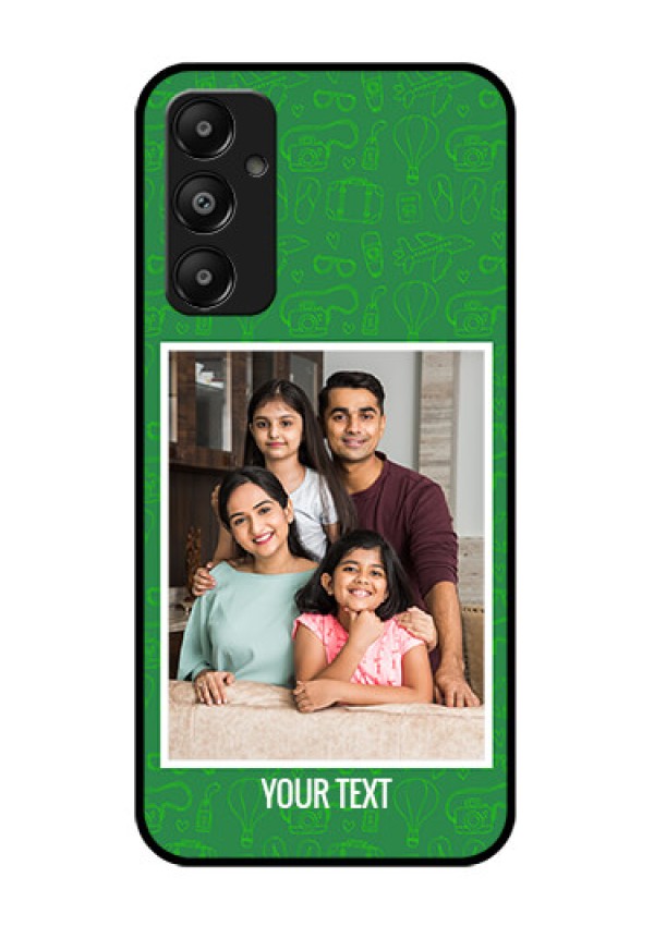 Galaxy M14 4G Custom Glass Phone Case - Picture Upload Design