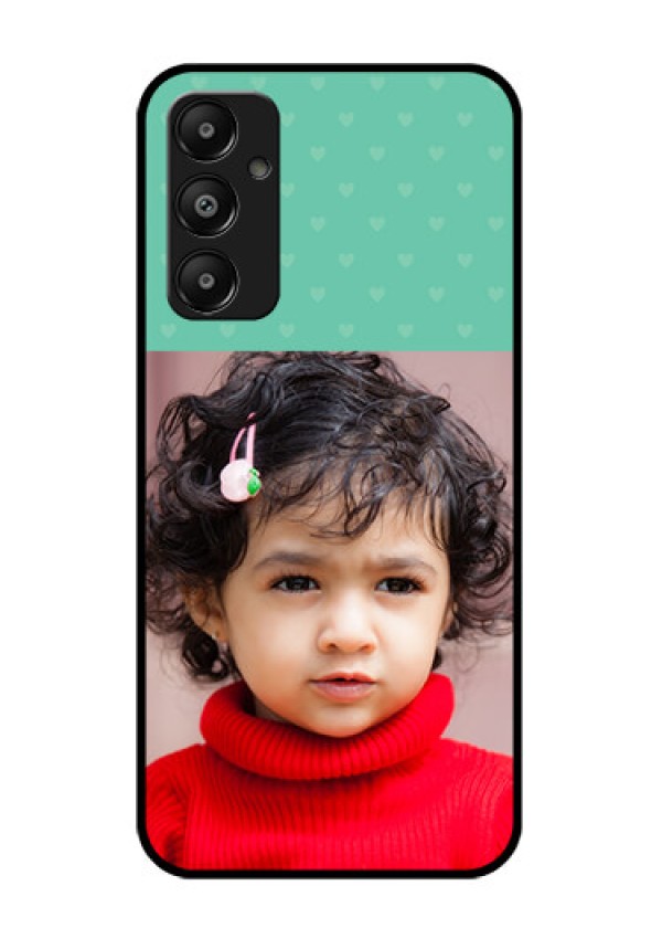 Galaxy M14 4G Custom Glass Phone Case - Lovers Picture Design