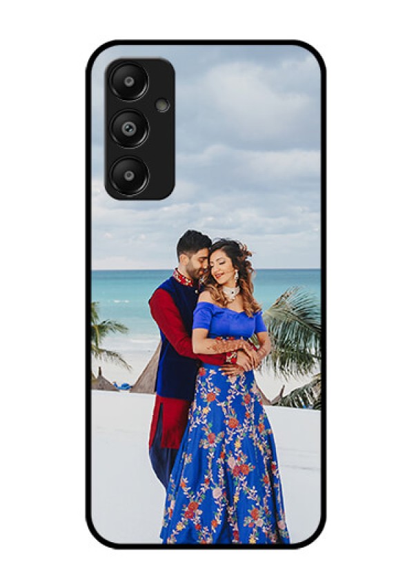 Galaxy M14 4G Custom Glass Phone Case - Upload Full Picture Design