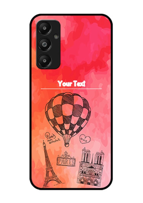 Galaxy M14 4G Custom Glass Phone Case - Paris Theme Design