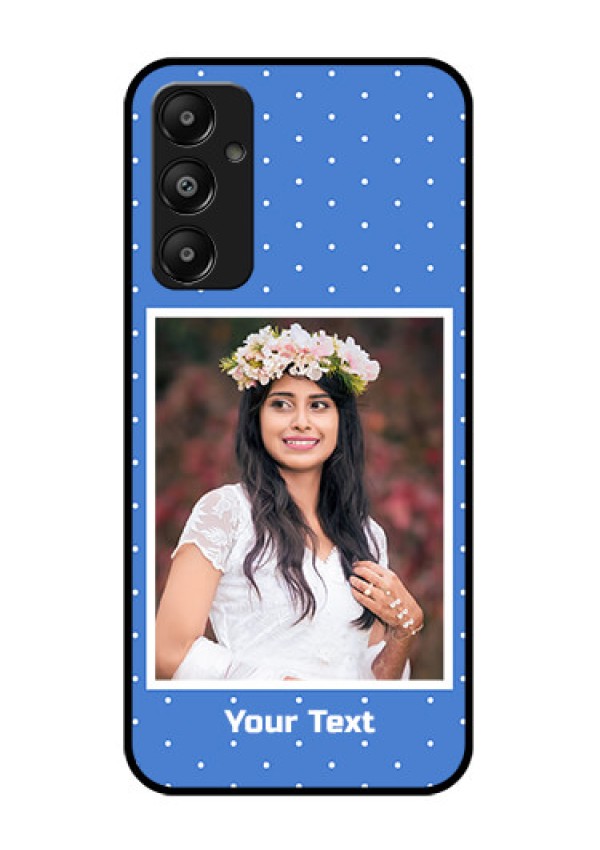 Galaxy M14 4G Custom Glass Phone Case - Polka Dots Design
